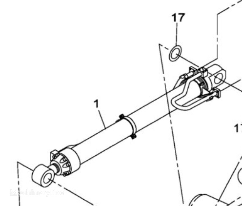 Case KUV10030 KUV10030 hydraulic cylinder for E805 construction equipment