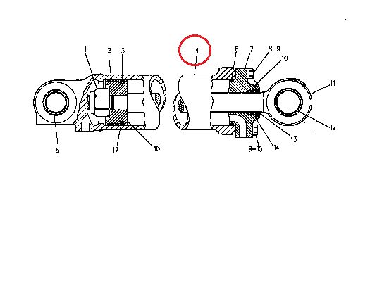 Caterpillar 3G2975 / 3G-2975 3G2975 hydraulic cylinder for Caterpillar 988B, 988F wheel loader