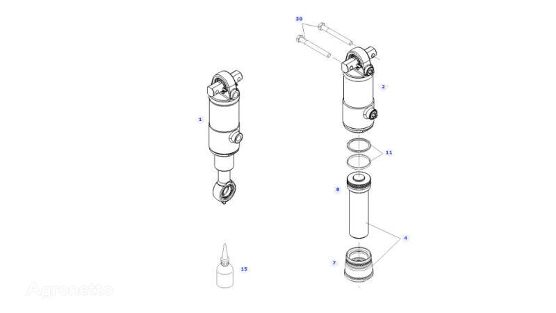 Fendt 414 Vario G404300050010 hidrocilindrs