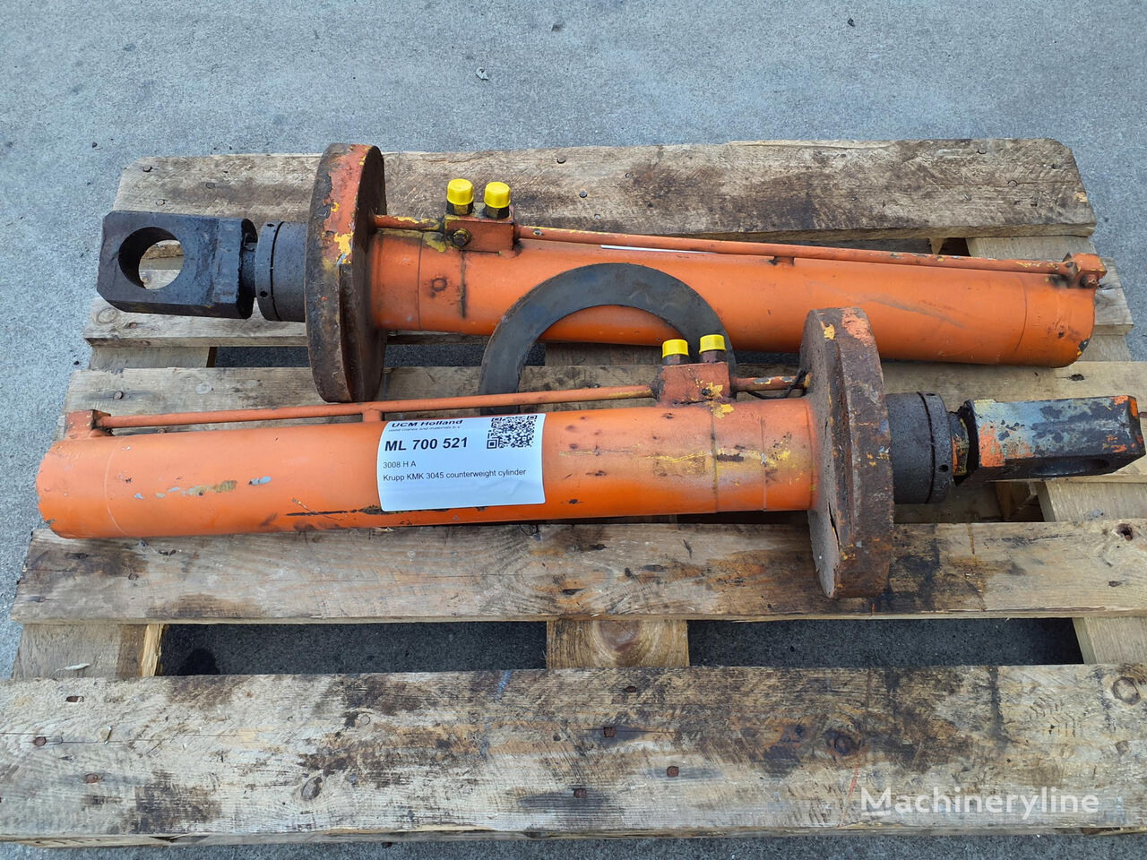 Krupp KMK 3045 counterweight cylinder hydraulic cylinder for Krupp KMK 3045  mobile crane