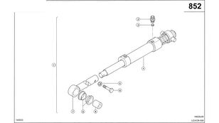 vérin hydraulique rozładunek zbiornika ziarna 0000406761 pour moissonneuse-batteuse Claas Lexion 600