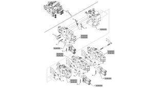 87381981 hydraulic distributor for New Holland T6090 T6070  wheel tractor