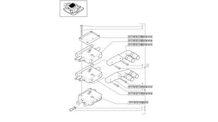 87546169 hidraulični razvodnik za New Holland T6010 T6070  traktora točkaša