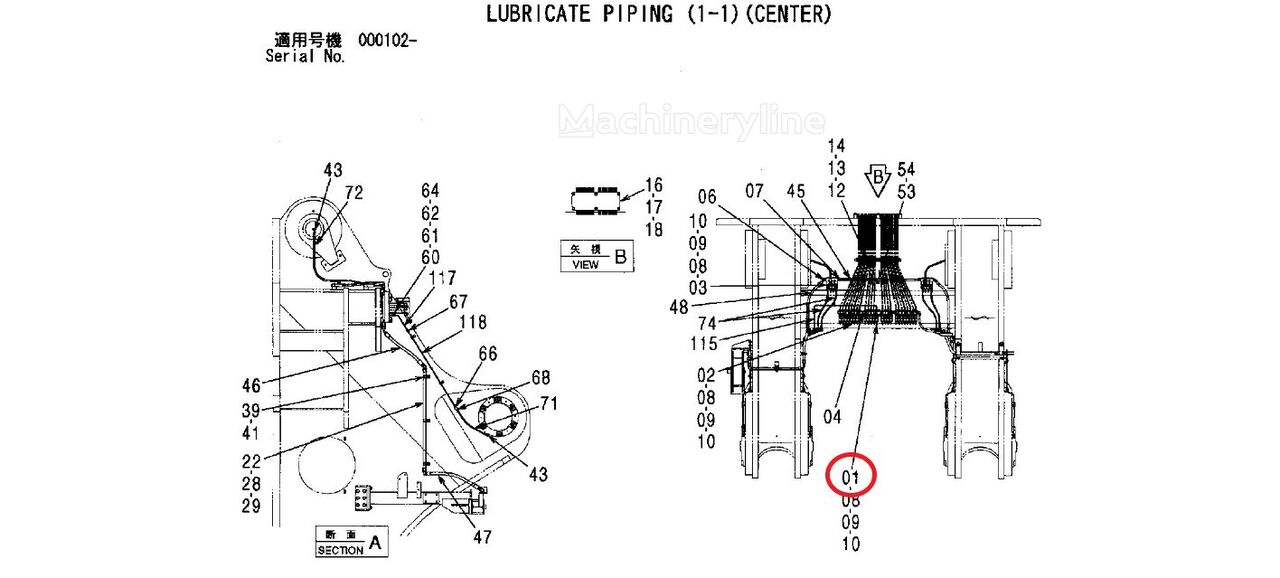 Distributeur hydraulique 4624371 pour excavateur Hitachi EX8000 EX8000-6 EX8000E-6 EX8000-6B-BH EX8000-6B-LD - Machineryline