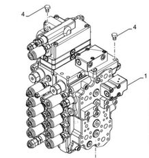 гидрораспределитель Case 47885889 47885889 для экскаватора Case CX130D
