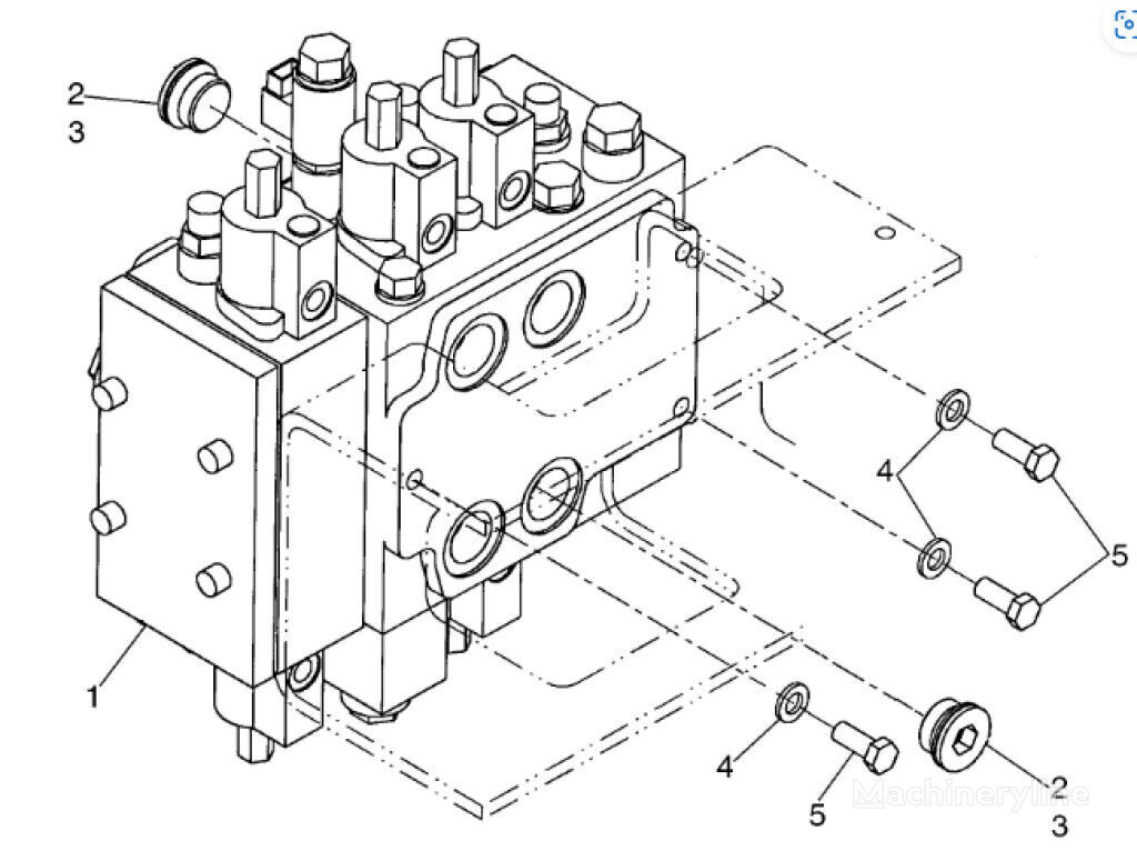 hydraulický rozdeľovač Case 8500497 8500497 na kolesového nakladača Case 721G 721F 721E 721D 621D LW170.B W170 W170B W170C W170D W170PL W170TC