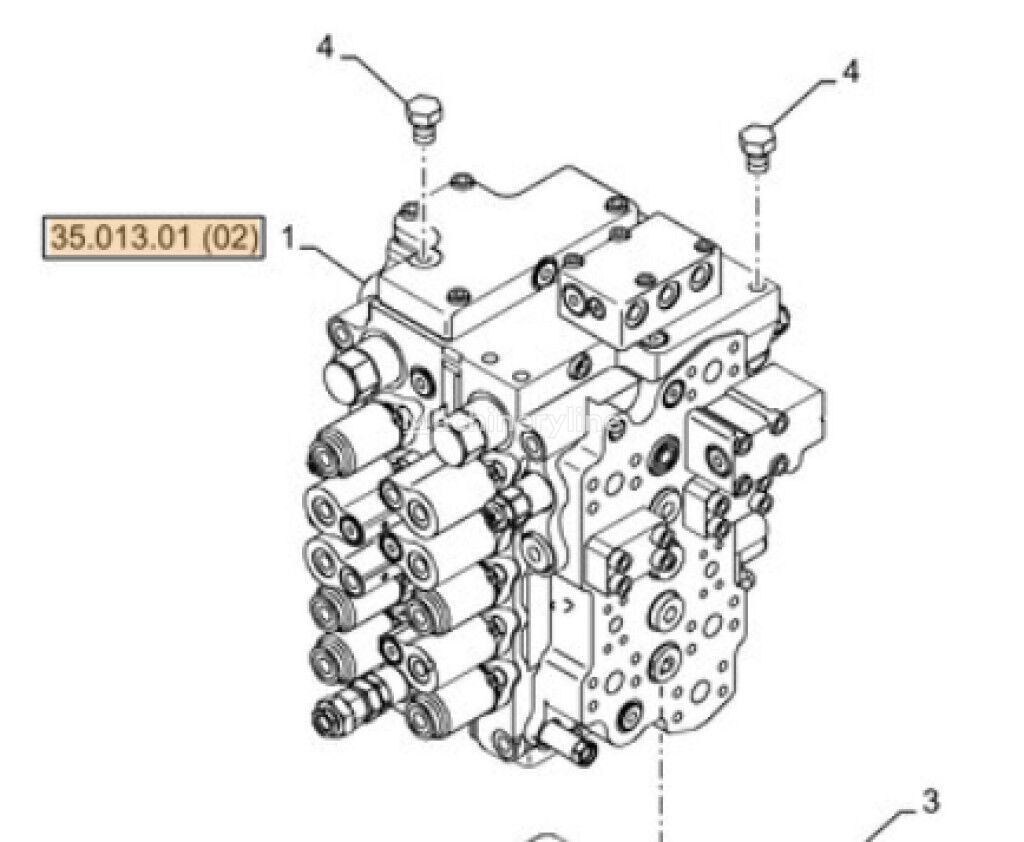 rozdzielacz hydrauliczny Case 90363499 90363499 do koparki Case CX130C