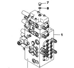 굴착기 CX75SR CX80용 유압 분배기 Case KAJ5076 KAJ5076