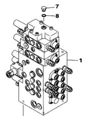 Case KAJ5077 KAJ5077 hydraulic distributor for Case CX80 excavator