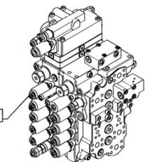 гидрораспределитель Case KLJ10591 KLJ10591 для экскаватора Case CX160B CX180B