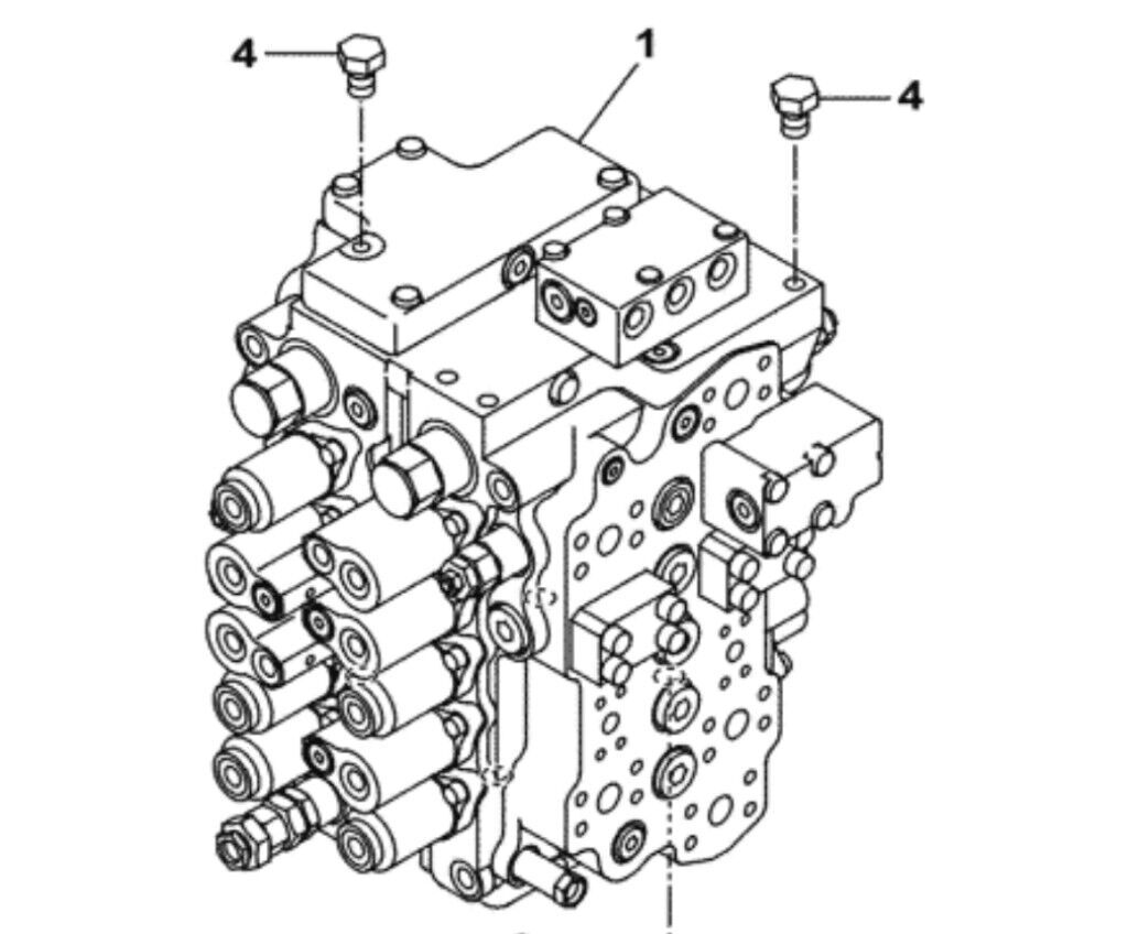 Case KLJ15231 KLJ15231 distribuidor hidráulico para Case CX180C excavadora