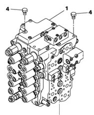 Case KNJ15591 KNJ15591 hydraulic distributor for CX130B excavator