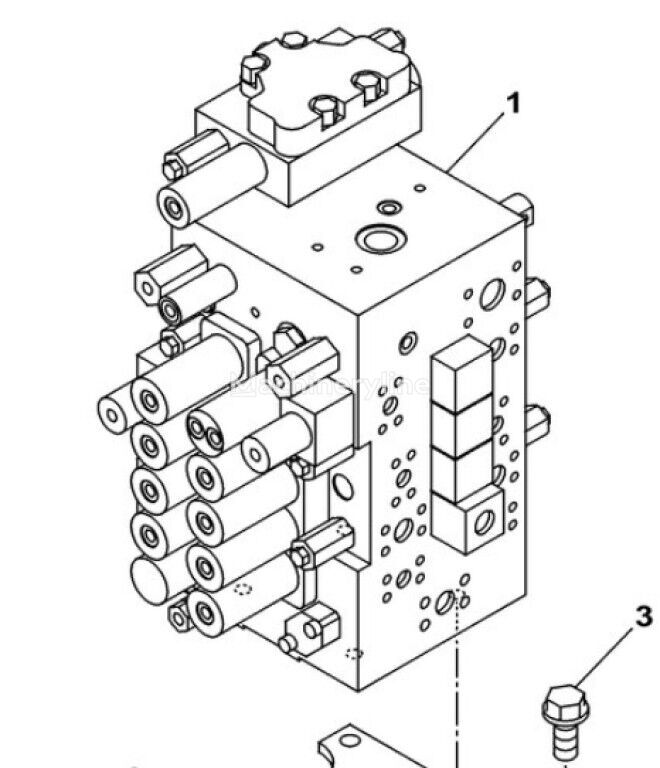 Case KRJ16012 KRJ16012 hydraulische verdeler voor Case CX210B CX220B graafmachine - Machineryline