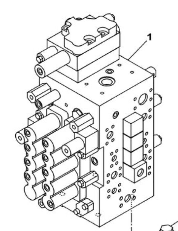 distribuitor hidraulic Case KRJ36911 KRJ36911 pentru excavator Case CX210C CX220C