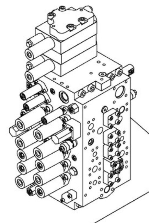 Case KRJ40900 KRJ40900 hydraulic distributor for Case CX210D CX240D CX230D excavator