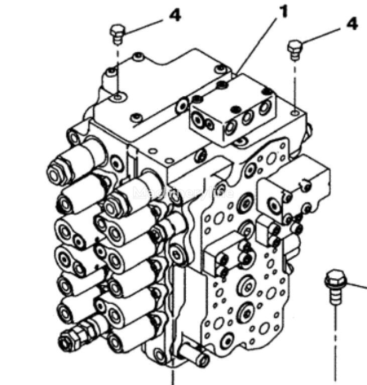 Case KSJ16790 KSJ16790 hydraulic distributor for Case CX350C CX370C excavator - Machineryline