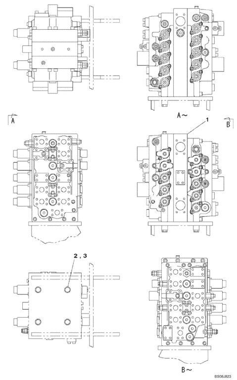 Case KUJ11390 KUJ11390 hydraulic distributor for Case CX800B excavator - Machineryline