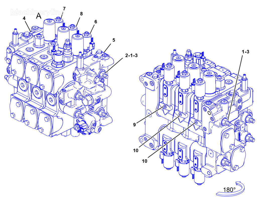 Caterpillar 2884064 2884064 distribuidor hidráulico para Caterpillar 973D 973K cargadora de cadenas