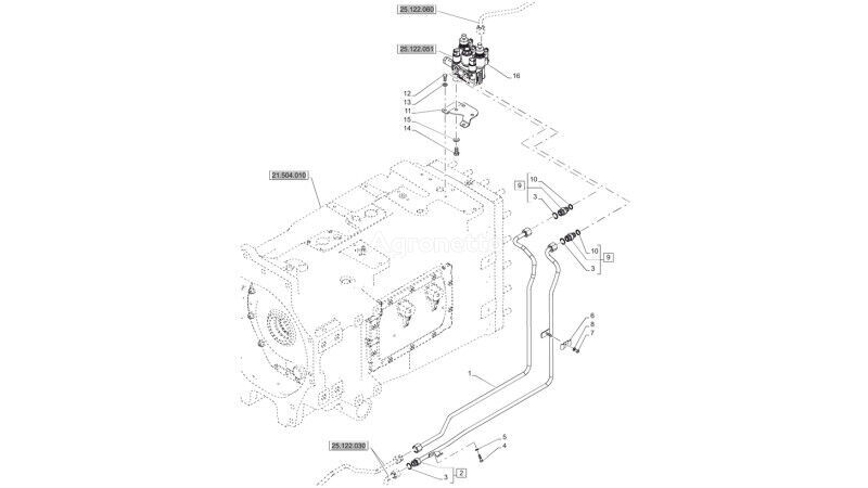 New Holland T6070 Zawór hydrauliczny 47979581 47979581 hydraulic distributor for New Holland T6070 wheel tractor