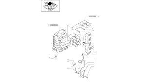 distributore idraulico New Holland Zawór sterujący 84266085 per New Holland T6010 T6070
