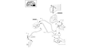 маркуч за високо налягане за колесен трактор New Holland T6010 T6090 T6070 T7230