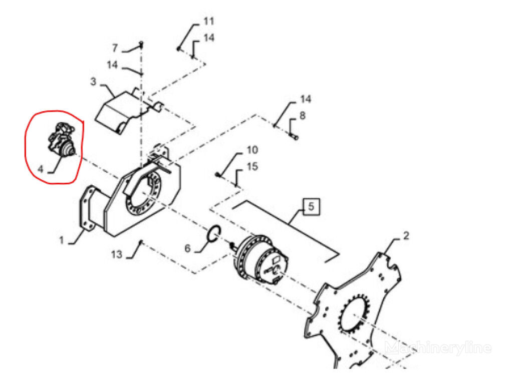 motore idraulico Case 48180109 48180109 per macchine edili SV208 SV208D SV210