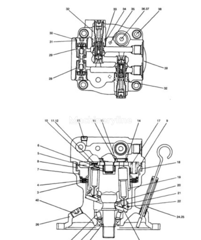 New Holland 72950197 72950197 hydraulic motor for Kobelco SK80CS-1E 80MSR-1E 70SR 70SR-1ES 80SMSR-1ES 80MSR 70SR-1 SK80CS mini excavator