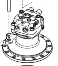 New Holland LS15V00027F1 LS15V00027F1 hidromotors paredzēts Kobelco SK485-9 SK485LC-9 E485C ekskavatora