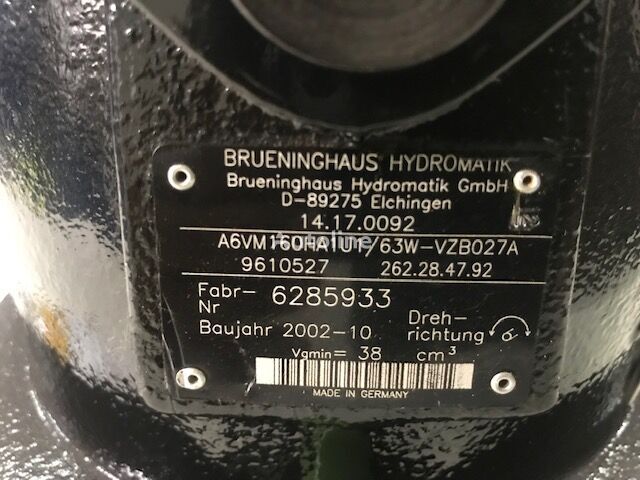 silnik hydrauliczny Rexroth A6VM 80-107-140-160 do ładowarki kołowej