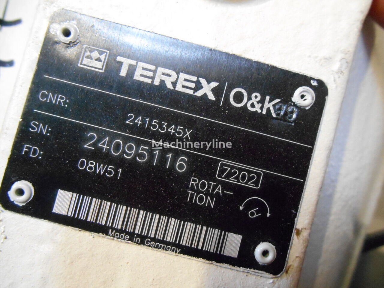 гидромотор Terex 2415345 2415345 для экскаватора RH40E 6015 6018