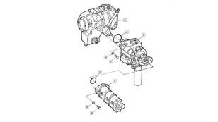 hüdropump AH161250 tüübi jaoks teraviljakombaini John Deere CTS 9600