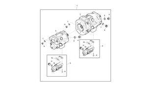 гидронасос RE576761 для трактора гусеничного John Deere 9470RX