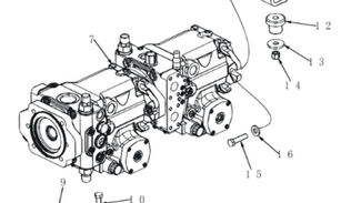 Case 401630A1R 401630A1R Hydraulikpumpe für John Deere 750L 750K 650K 850K 850L Planierraupe