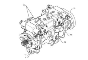 hydraulické čerpadlo Case 48123653 48123653 na šmykom riadeného nakladača Case SR240 SR250 SR250B SR270 SV280 SV300 SV300B SV340 TR310 TR320 TR340 TV380 C380VTB C232 C238 L228 L230 L234 L330