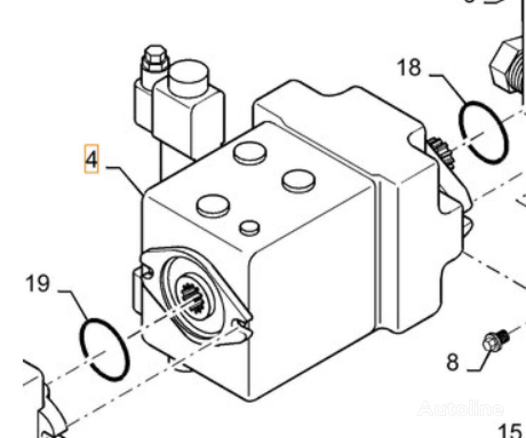 Case ND121194 ND121194 hydraulic pump for Nautique SV211 boat