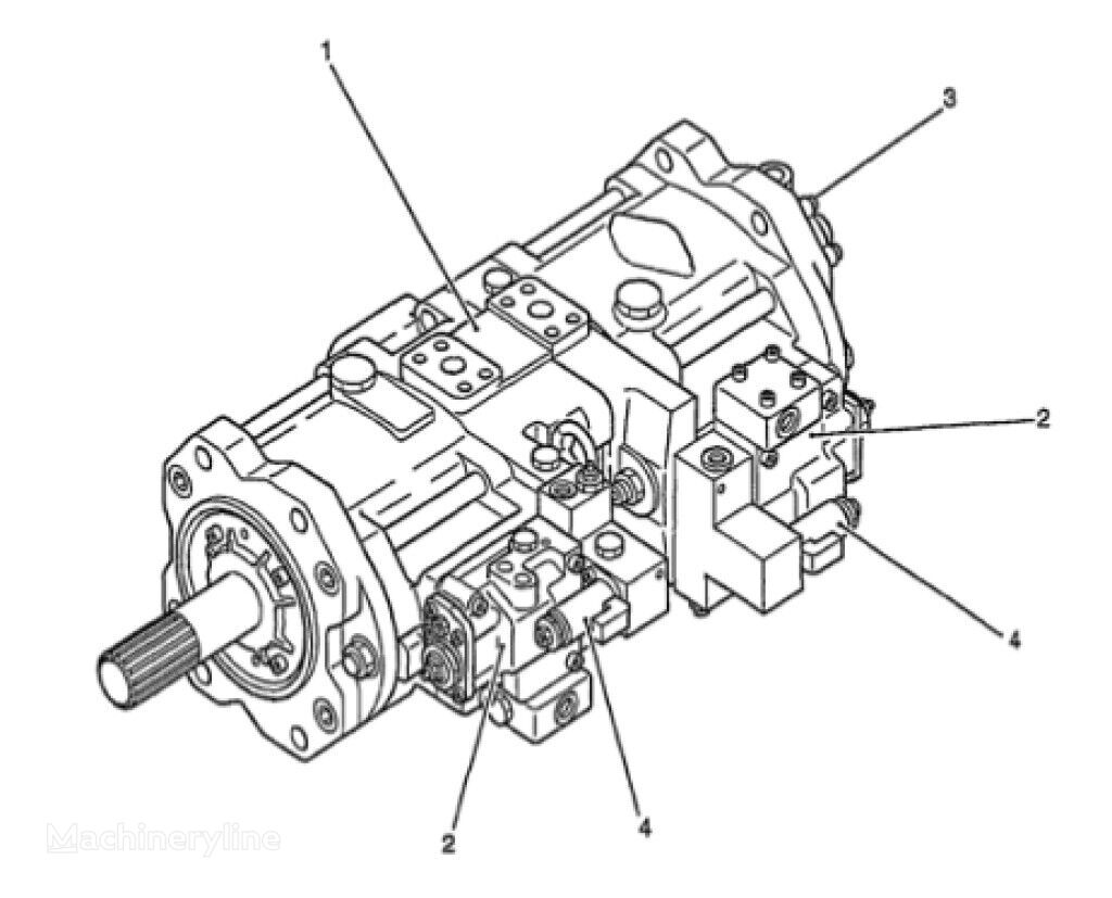 Kobelco LS10V00001F2 LS10V00001F2 hydraulikpumpe til Kobelco SK450-6 SK480-6 SK480LC-6 SK480LC-6E entreprenørmaskine