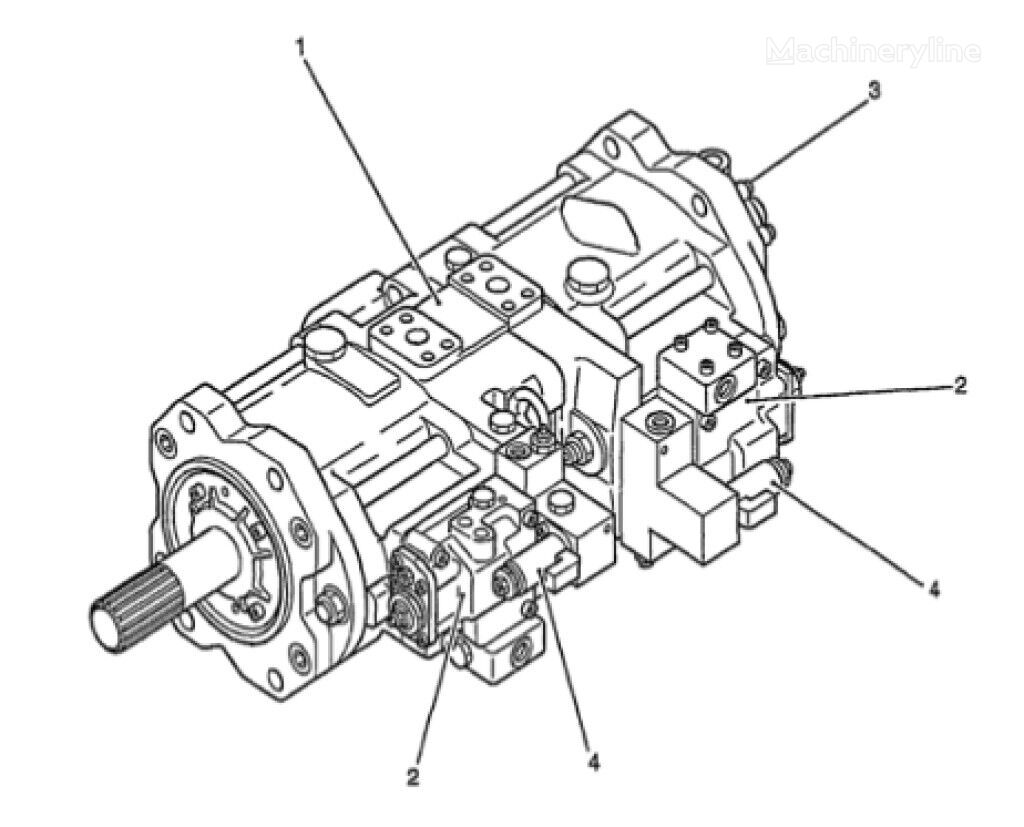 Kobelco LS10V00001F4 LS10V00001F4 hidraulična pumpa za Kobelco SK450-6 SK480-6 SK480LC-6 SK480LC-6E bagera