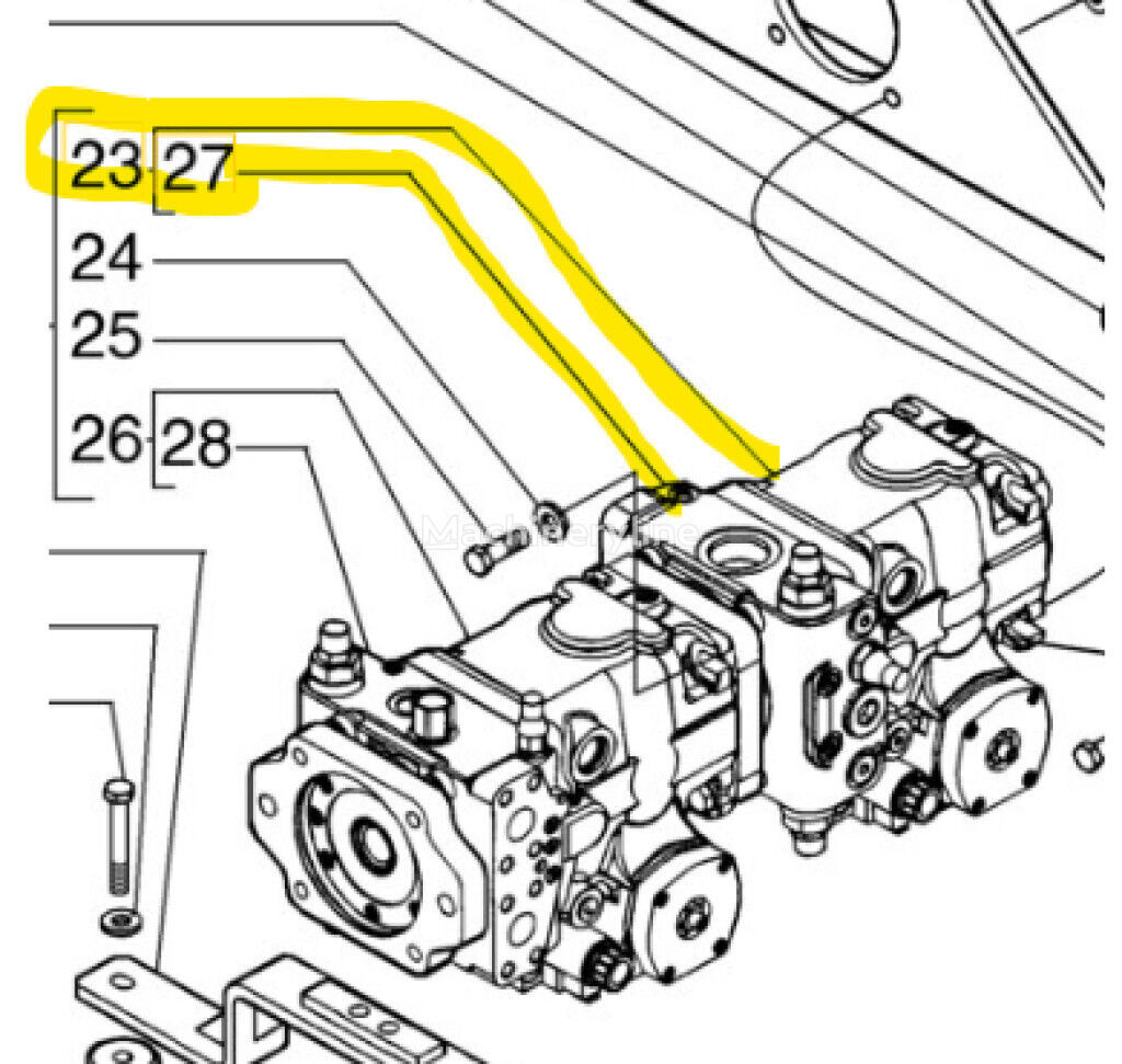 불도저 New Holland D150B용 유압 펌프 New Holland 84229263 84229263