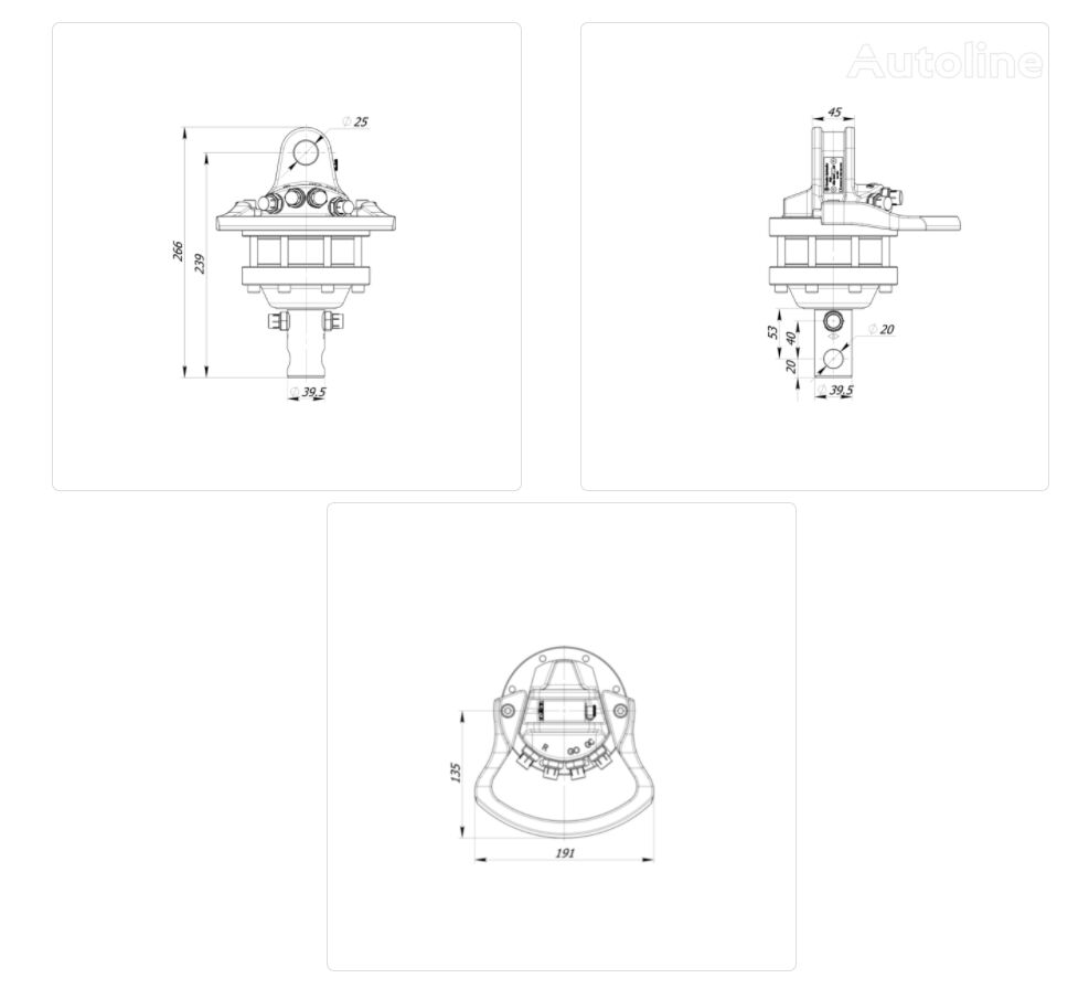 hydraulische rotator voor autolaadkraan