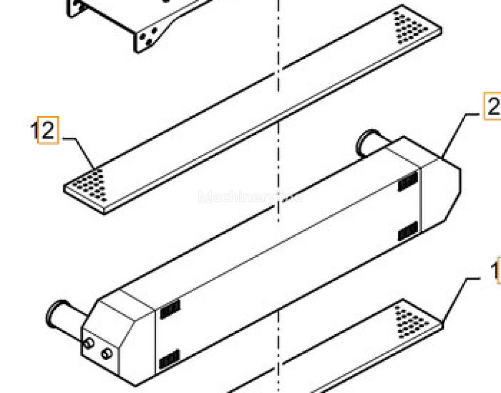 Case HL780-9A lastikli yükleyici için Case 11LQ35051 11LQ35051 ara soğutucu - Machineryline