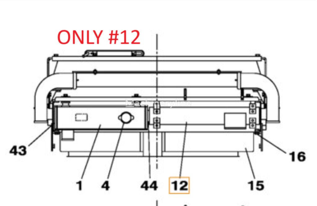 интеркулер Case LN002110 LN002110 для экскаватора CX330 CX350 CX350B CX360B CX370B