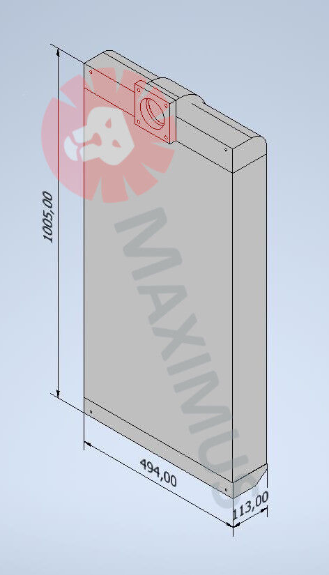 hladilnik polnilnega zraka Maximus NCP0518 za kompresor Atlas Copco GA