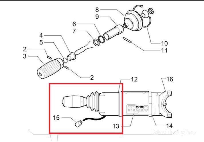 CNH 85818993 Joystick für Gangschaltung für New Holland B100 Radlader