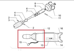 휠 로더 New Holland B100용 조이스틱형 기어 변속 레버 CNH 85818993