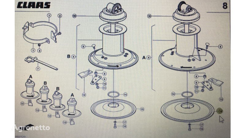 00 knife for Claas Corto  mower