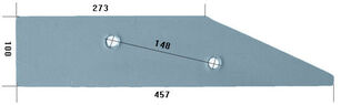 27011500/L Landseitenplatte für Rabewerk Pflug