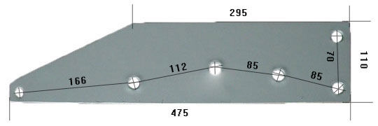 8100/P talón del arado para Fenet  arado