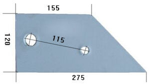 عظم المحراث HARDOX500 لـ محراث Överum 80602/L