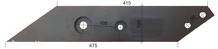 HARDOX500 6002B/P talón del arado para Bugnot arado