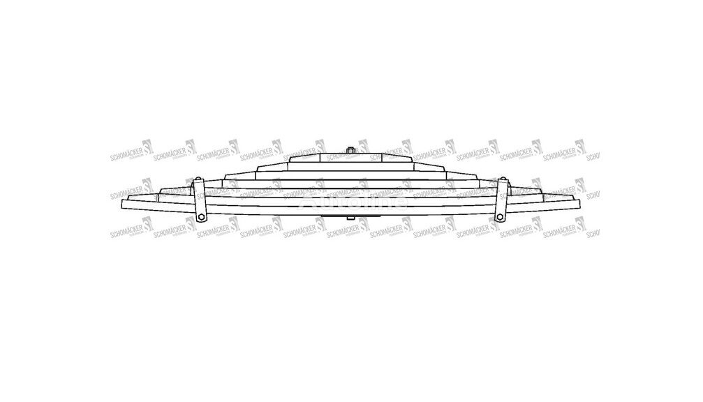 DAF Schomäcker 294370, O.E. 1901922 O.E. leaf spring for truck